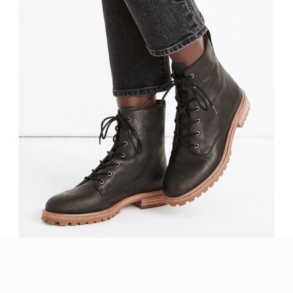 Madewell Clair Lace-up Leather Boot - Picture 5 of 6